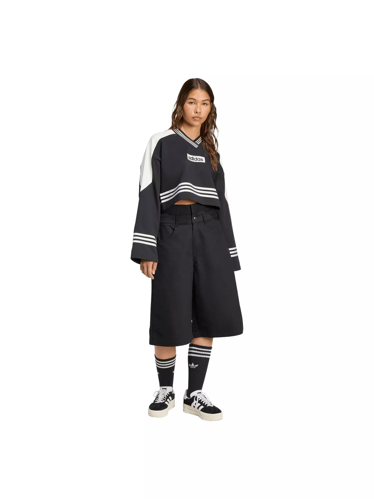Women's Blocking Crewneck Sweatshirt - 5