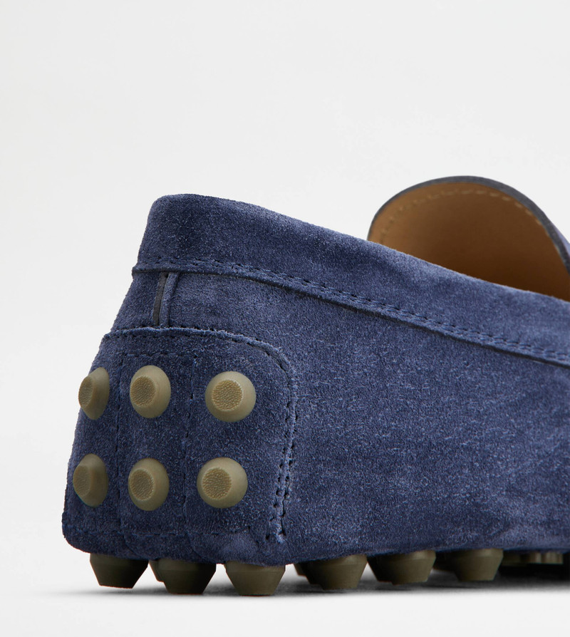 T TIMELESS GOMMINO BUBBLE LOAFERS IN SUEDE - BLUE 6