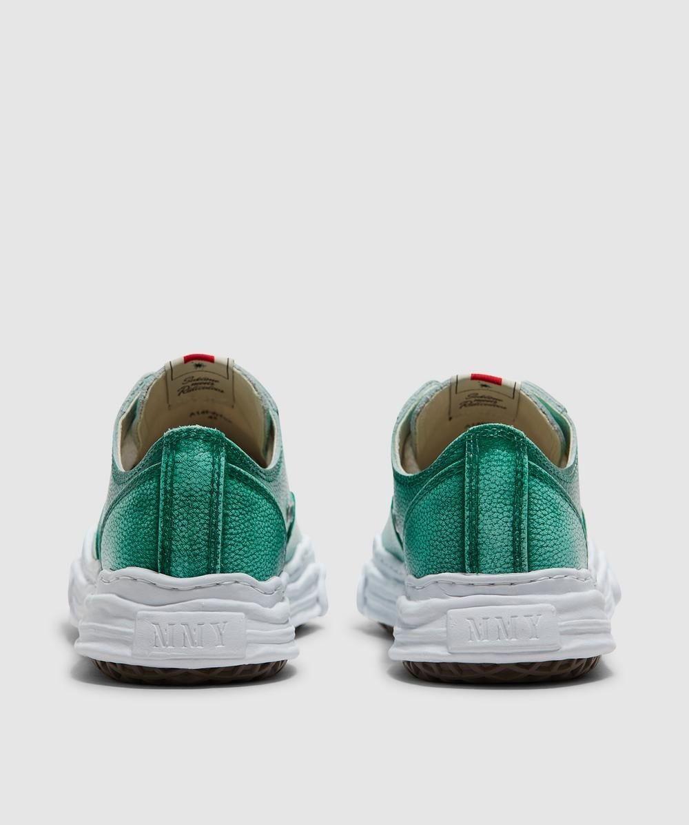Hank low brushed shrink leather sneaker - 4