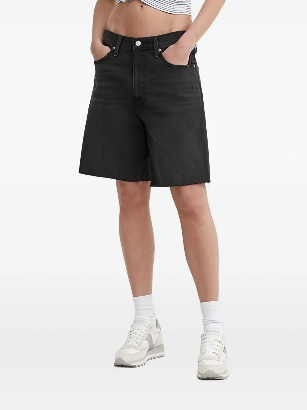 frayed shorts - 1