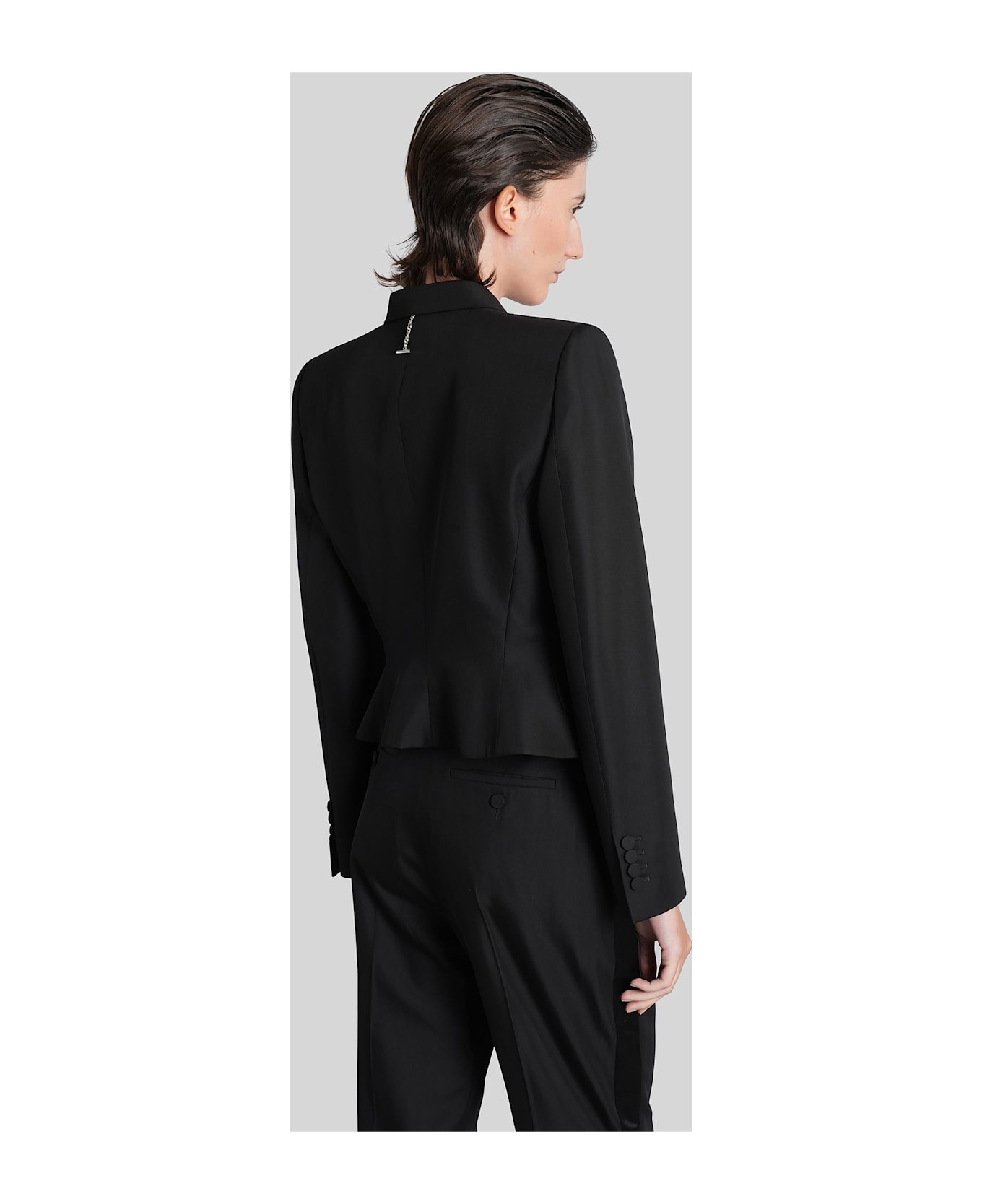 Blazer In Black Wool - 3