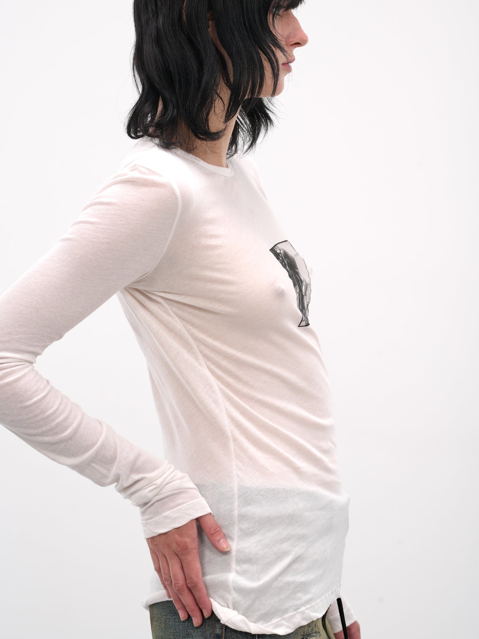 White Fiene Bikers Kiss Tee - 4