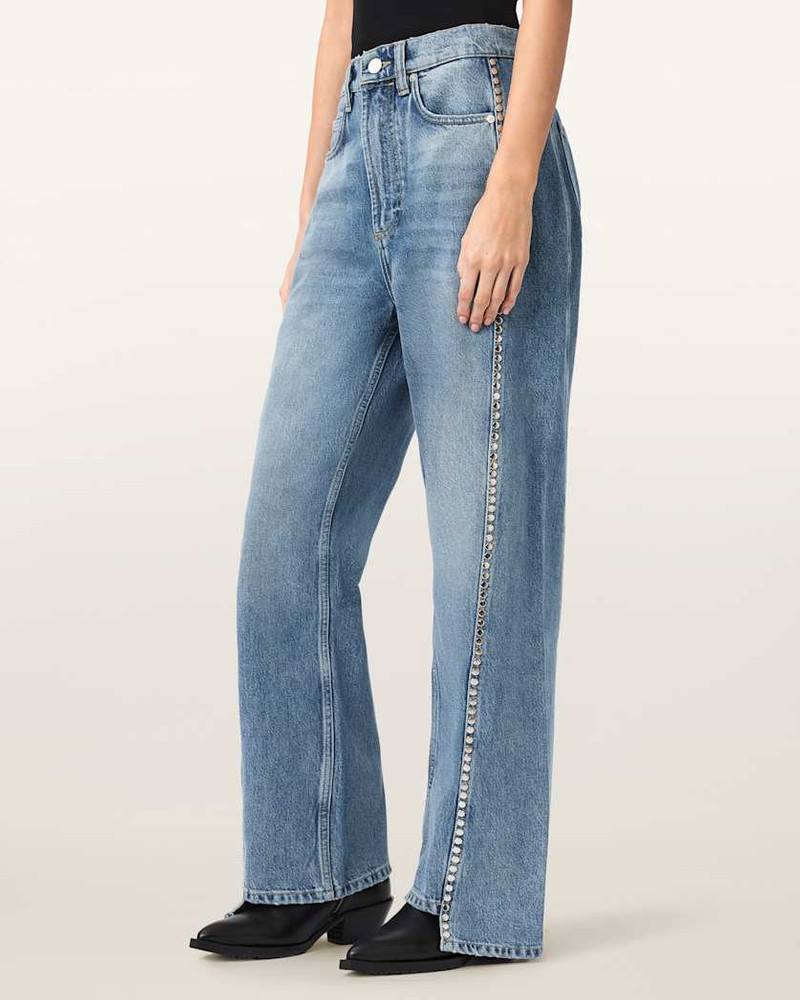 FRANKIE LOOSE FIT STUD DENIM JEANS 6