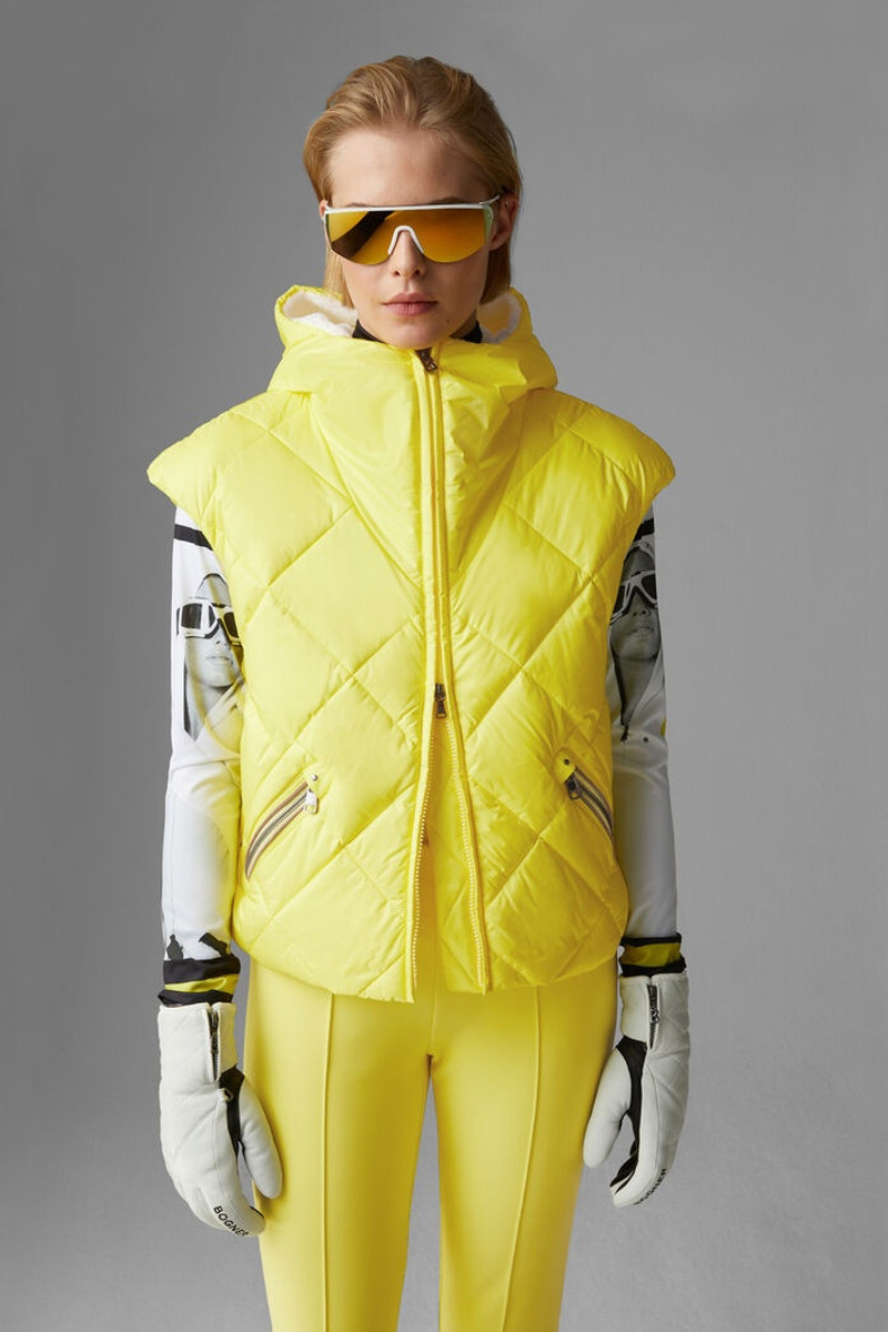 BOGNER Marla Quilted waistcoat in Yellow outlook
