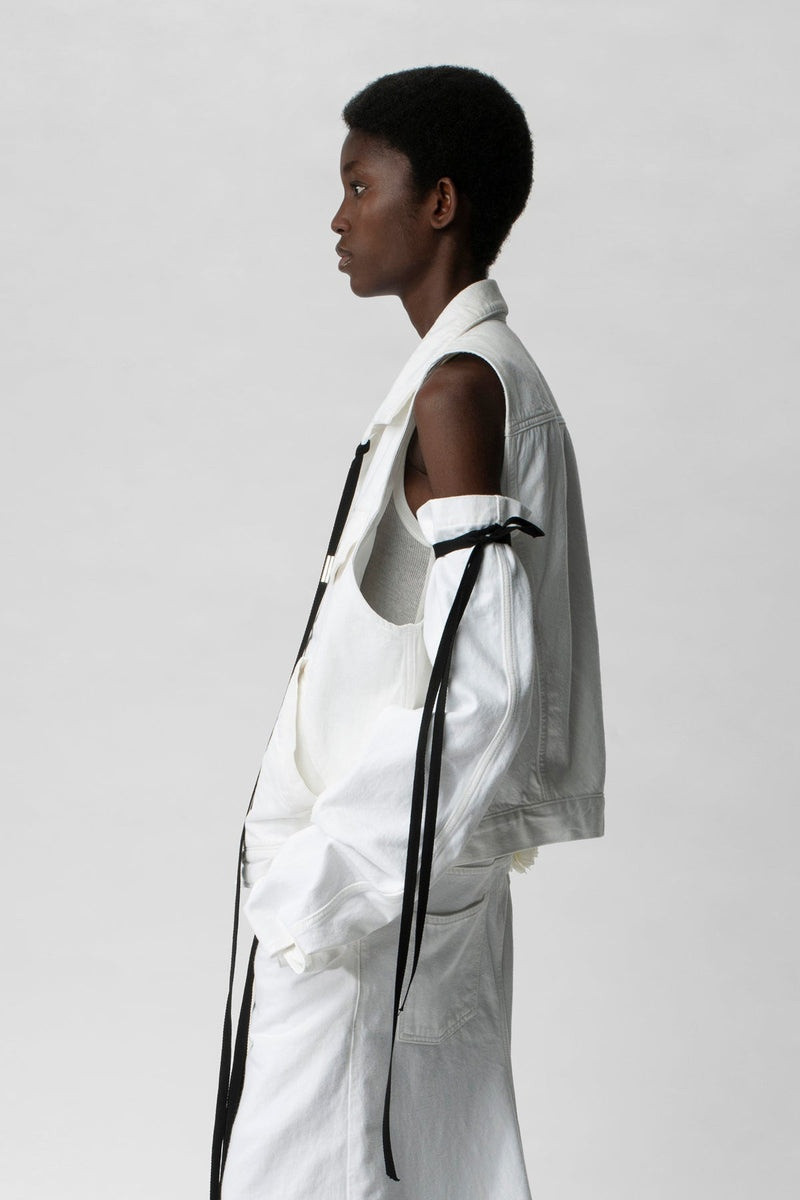 Ann Demeulemeester Juliette 5 Pockets High Comfort Sleeveless Jacket outlook