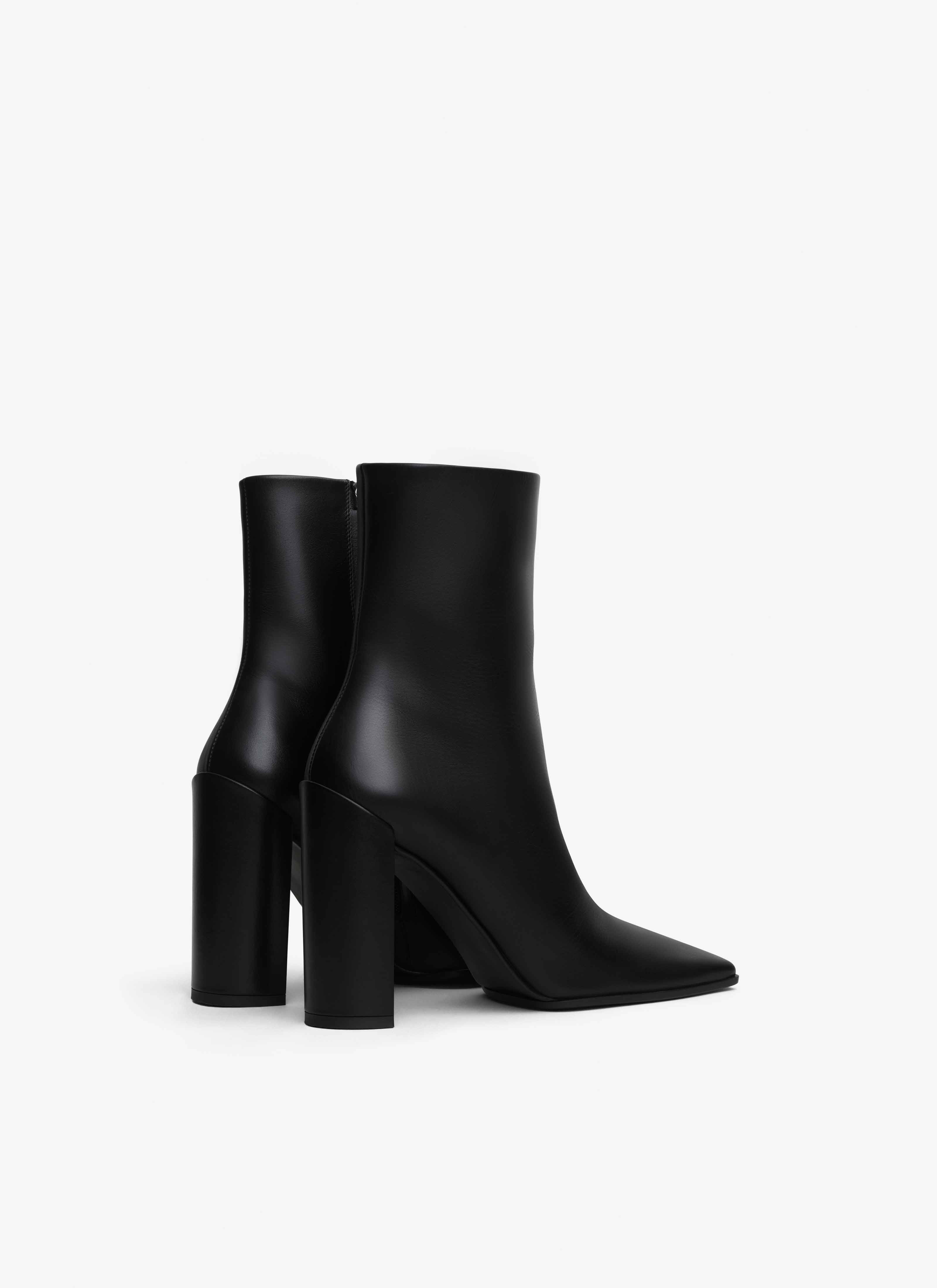 SQUARE ANKLE BOOTS IN CALFSKIN - 2