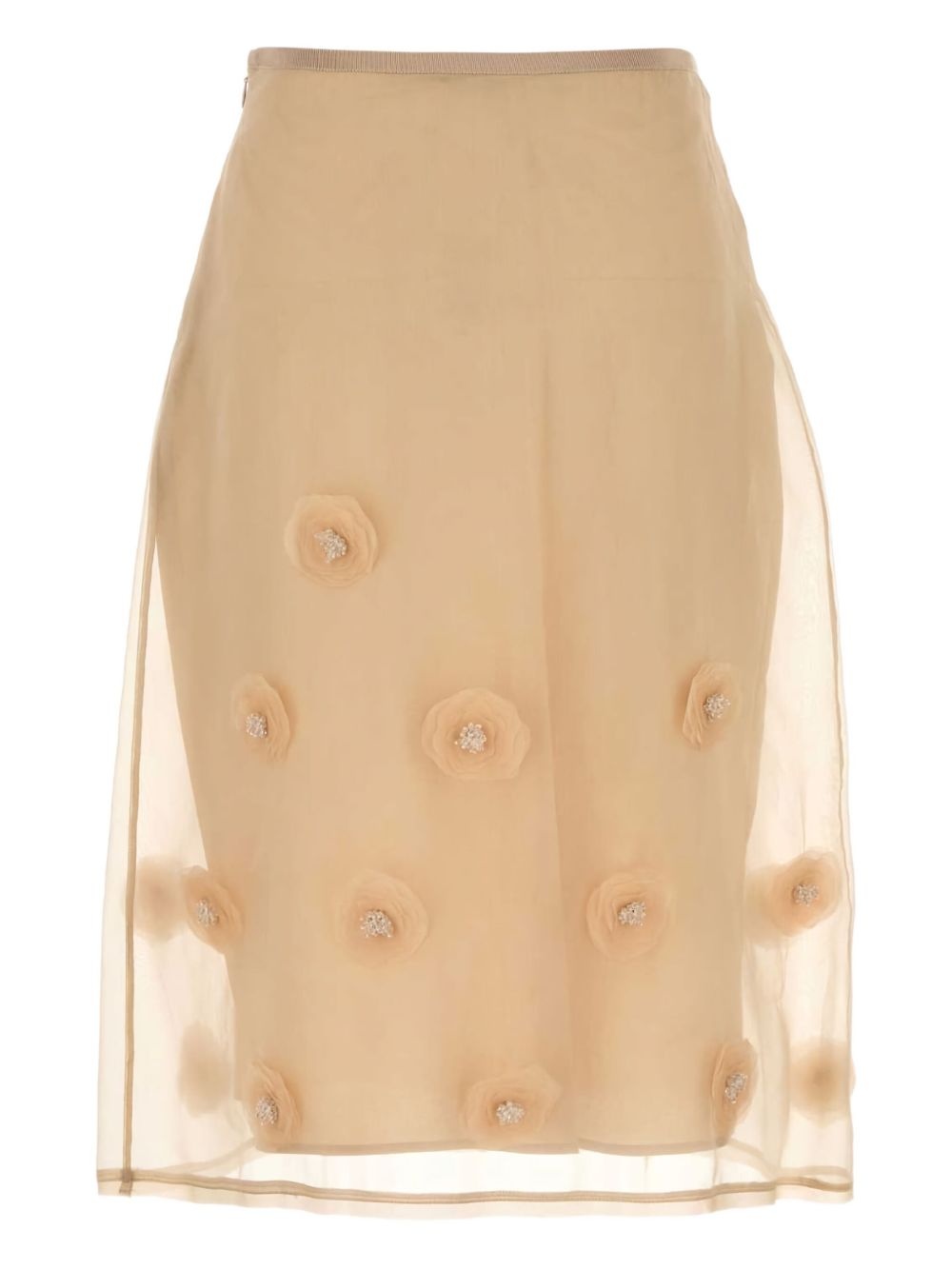 Ombrosa floral-embellished midi skirt - 2