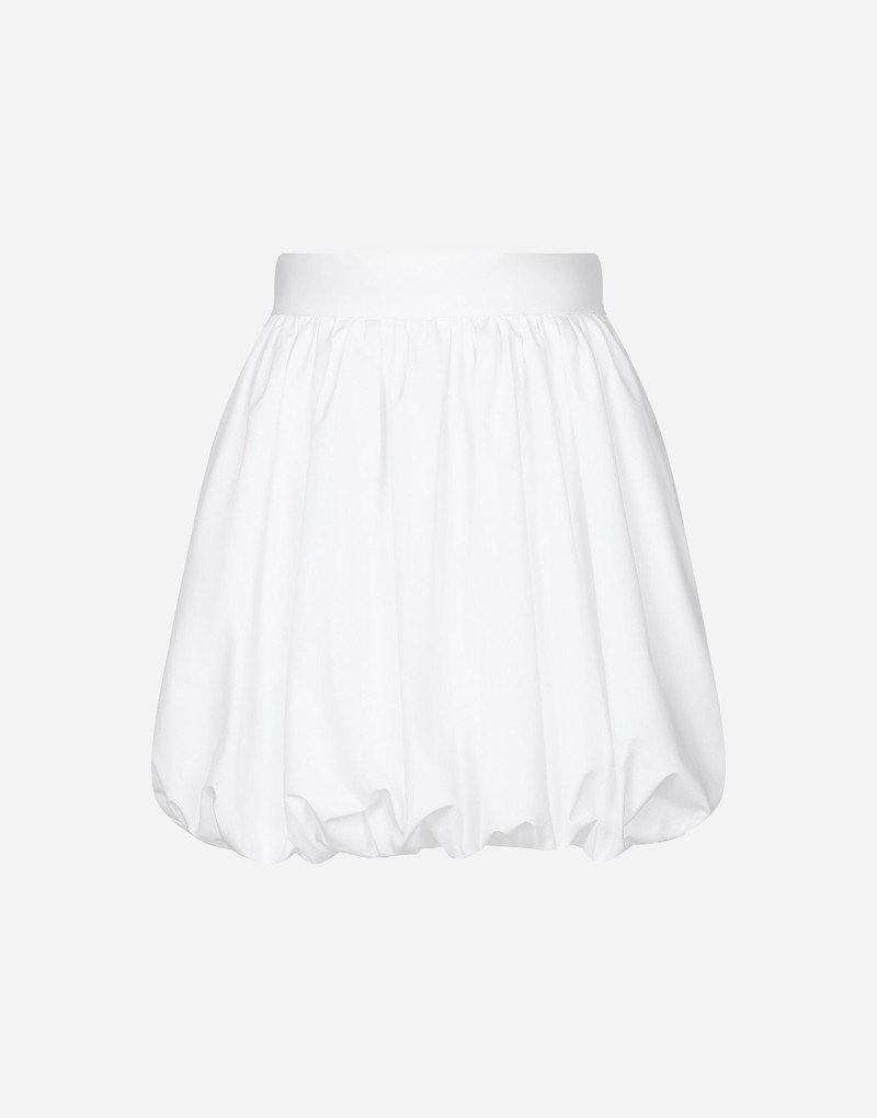 Short cotton balloon skirt - 1