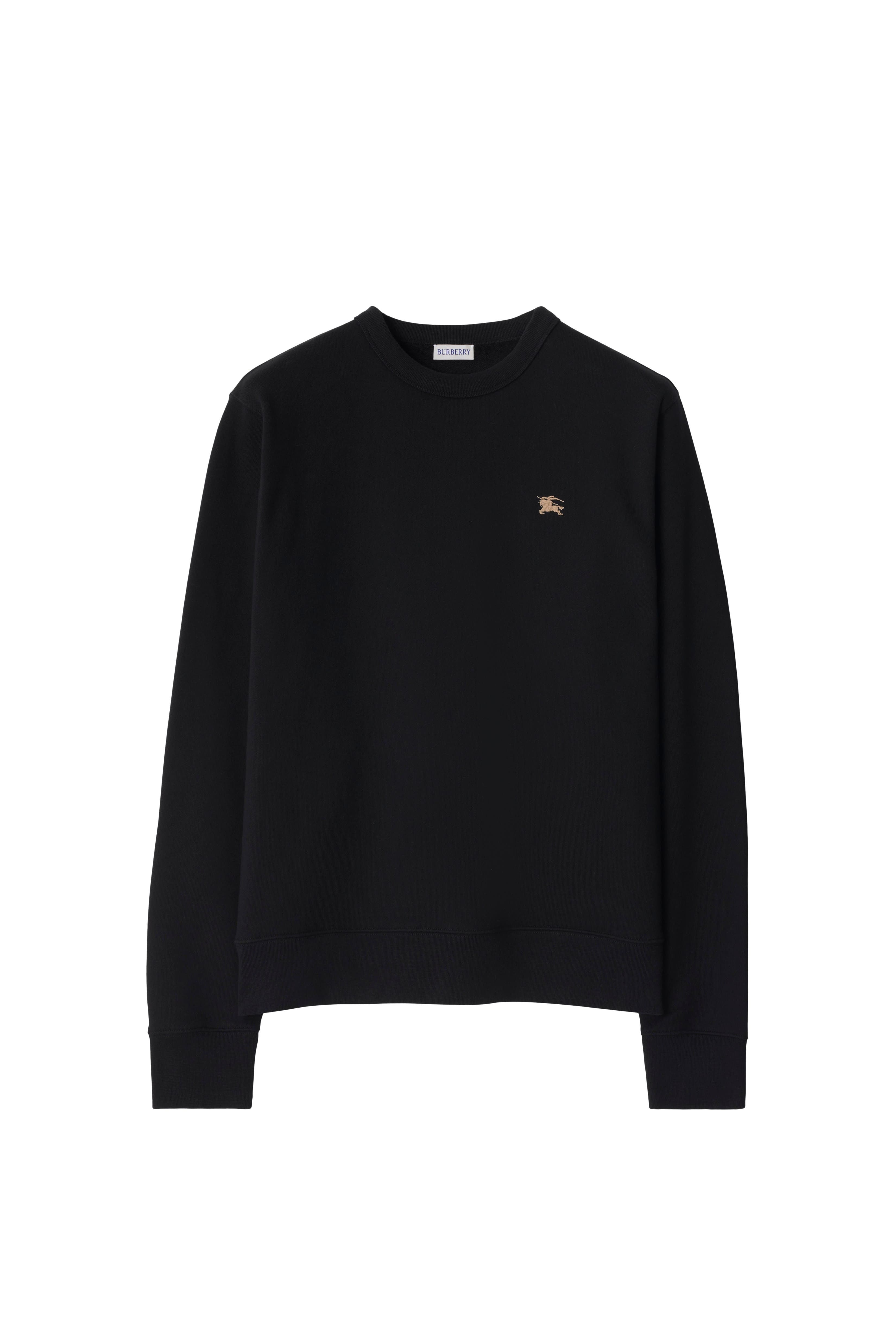 burberry Knight Stamp Cotton Sweatshirt in Black at Nordstrom - 3