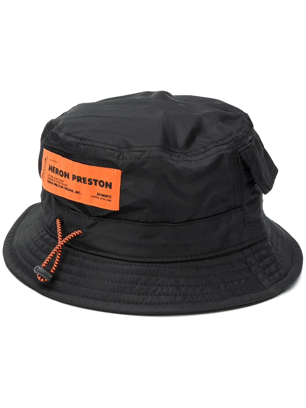 logo patch bucket hat - 1