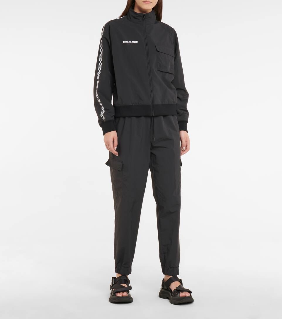 7 Moncler FRGMT Hiroshi Fujiwara Black Nylon Cargo Lounge Pants - 2