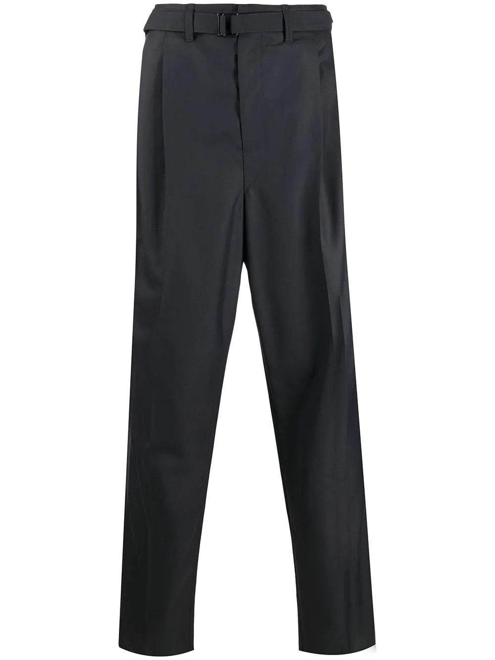 belted tapered tailored trousers - 1