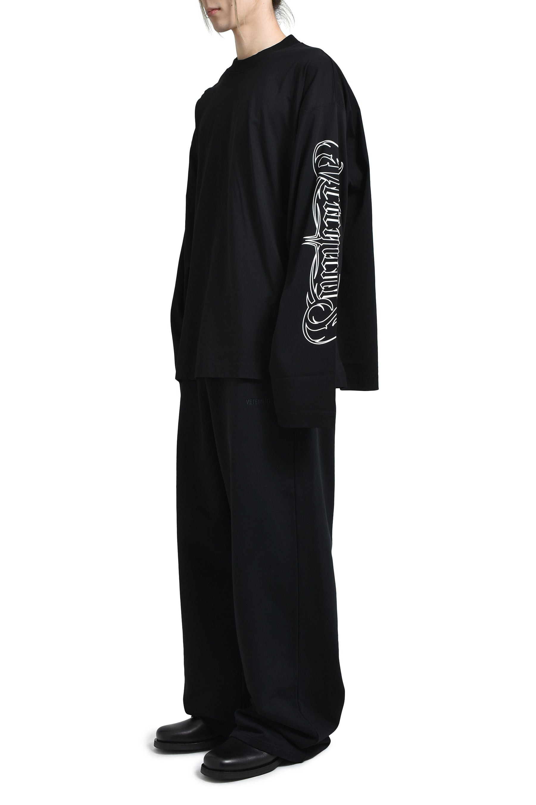METAL PRINTED LONGSLEEVE / BLK - 4