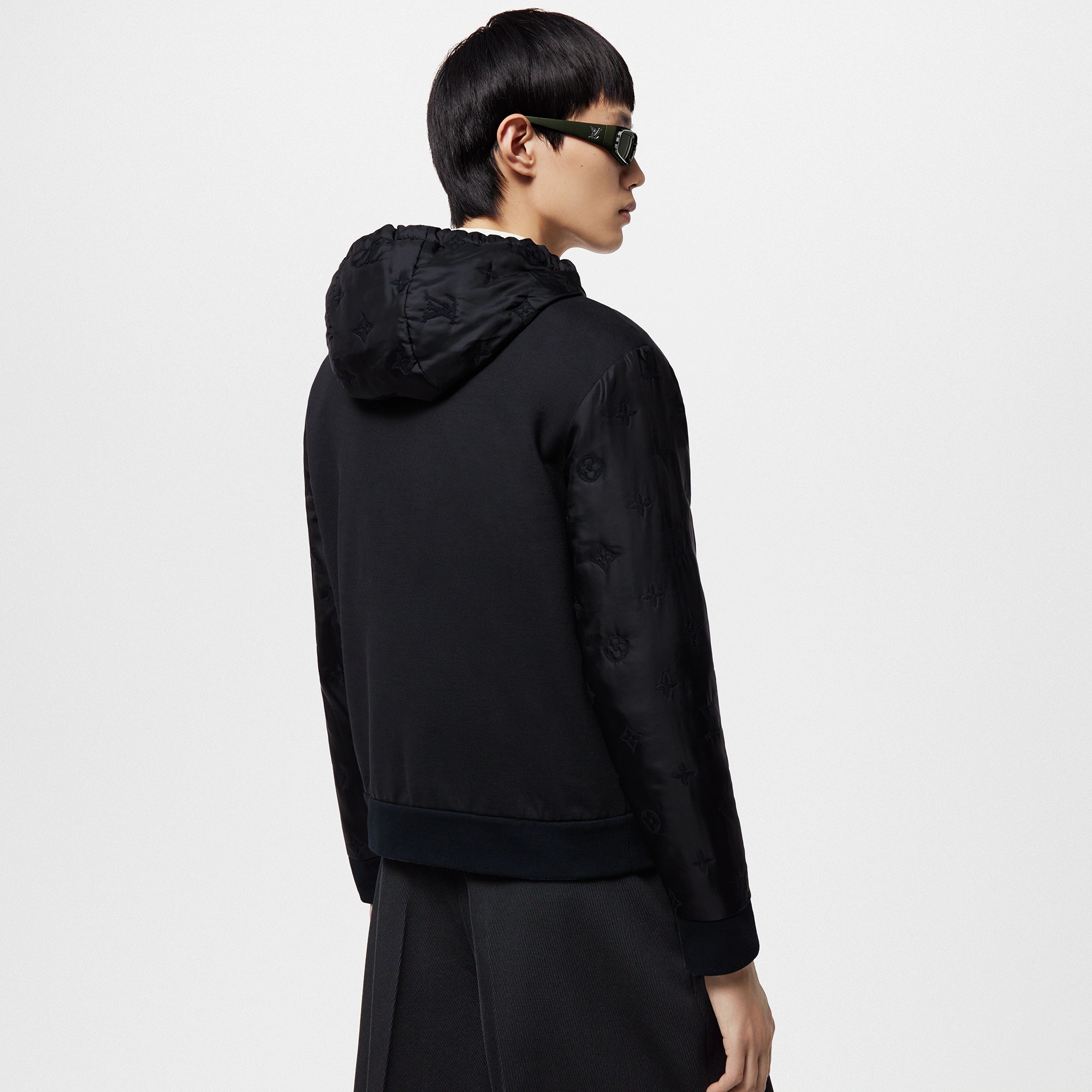 Hybrid Zipped Signature Hoodie - 5