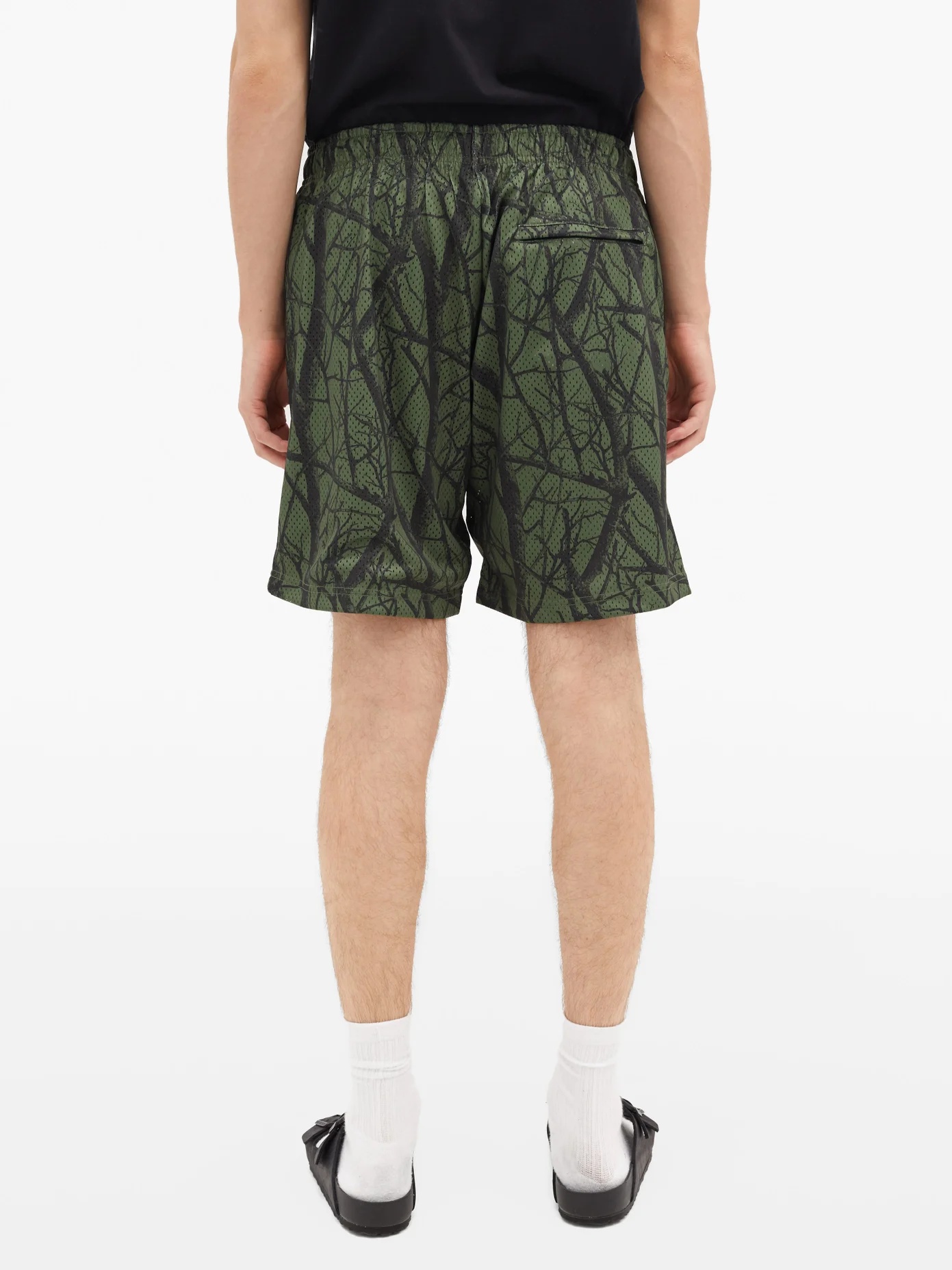 Practice tree-print shell shorts - 5