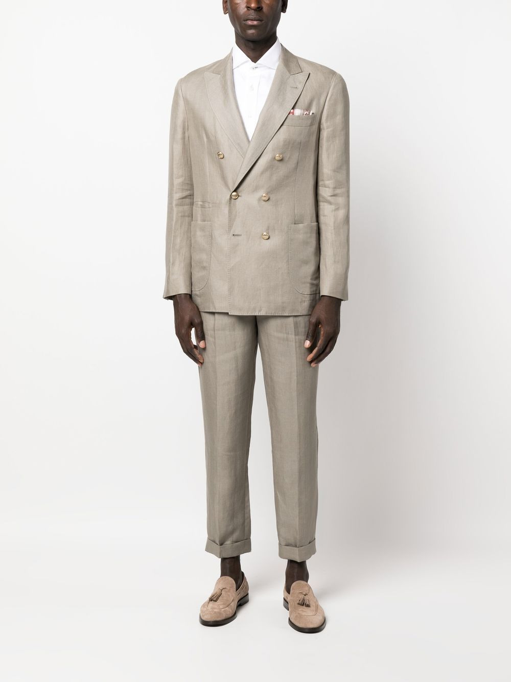 double-breasted tailored blazer - 2
