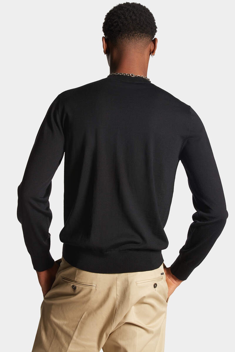 D2 KNIT CREWNECK PULLOVER - 4