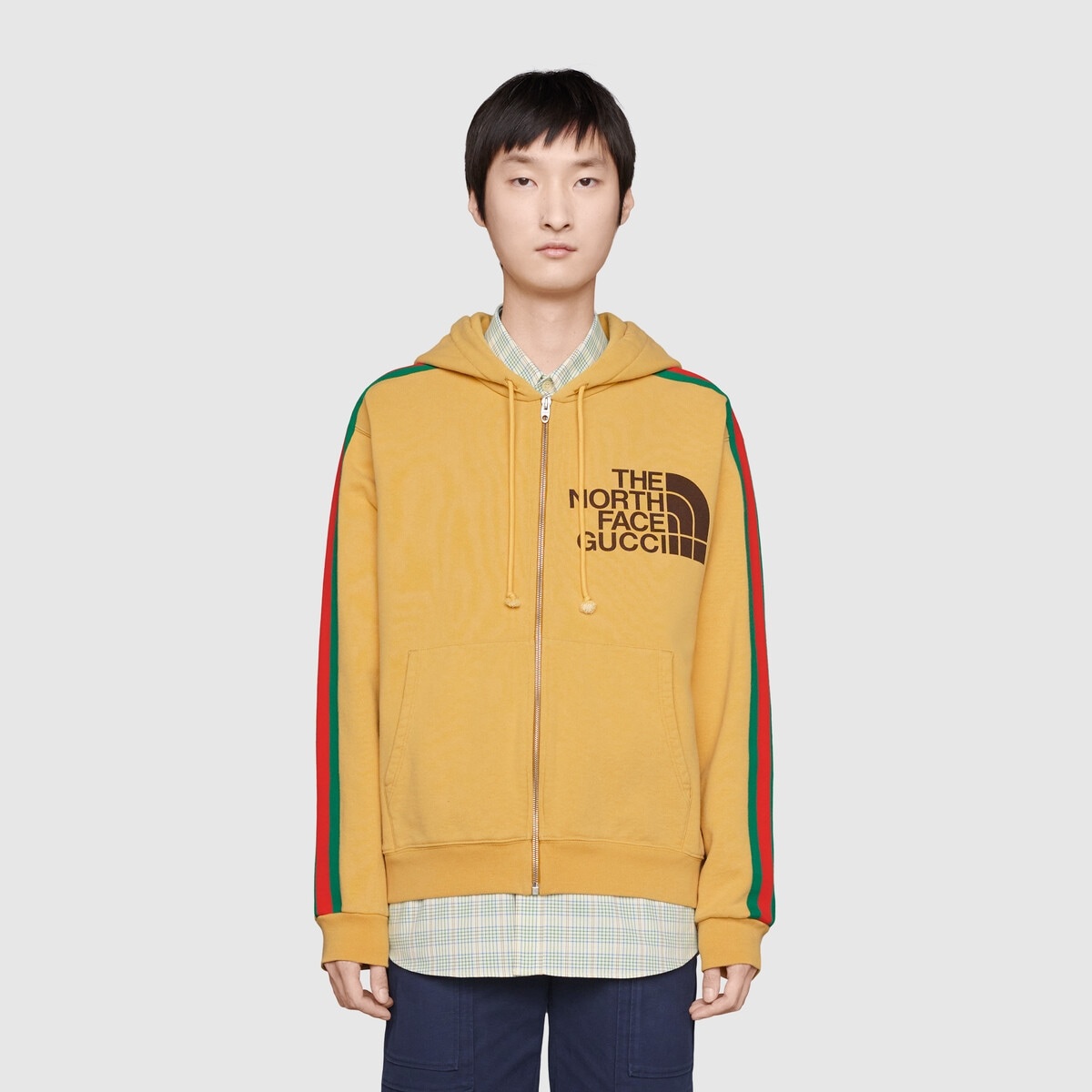 The North Face x Gucci Web print cotton sweatshirt - 3