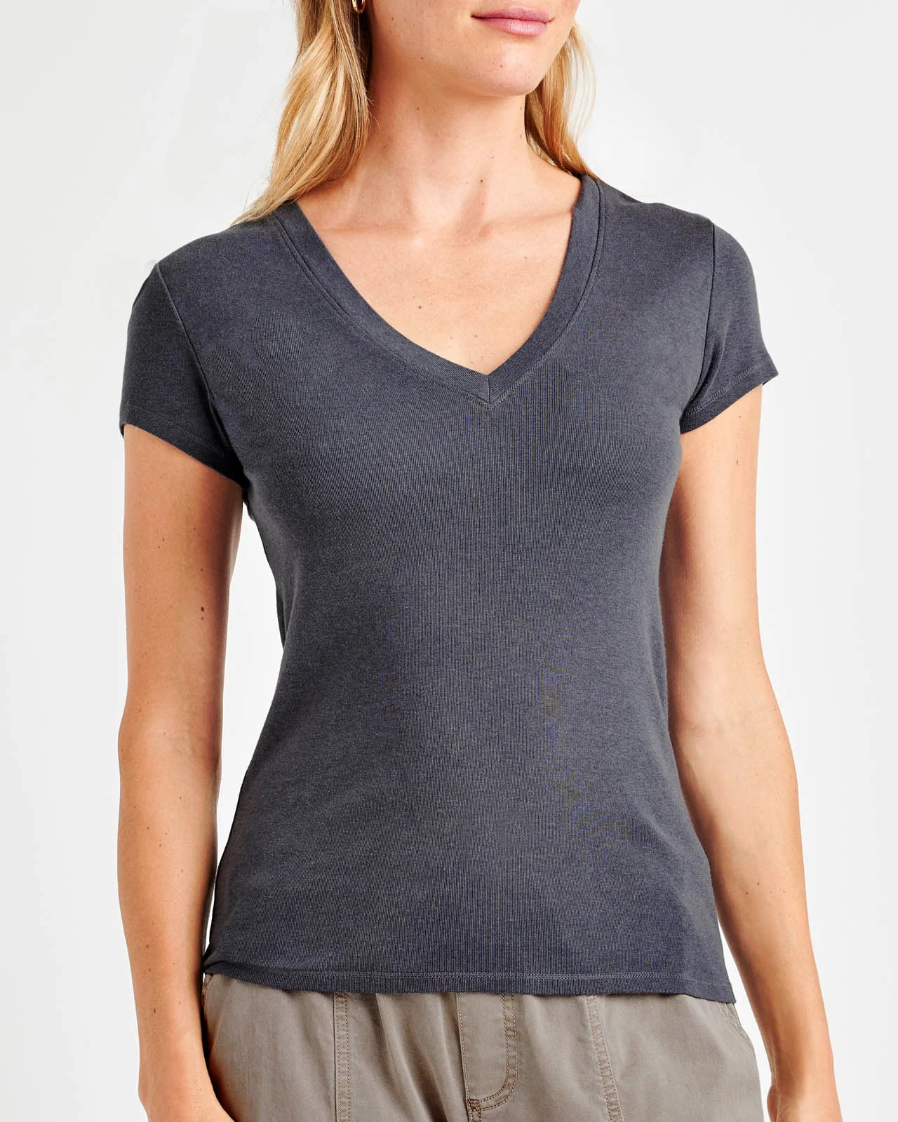 Faye V-Neck Tee - 1