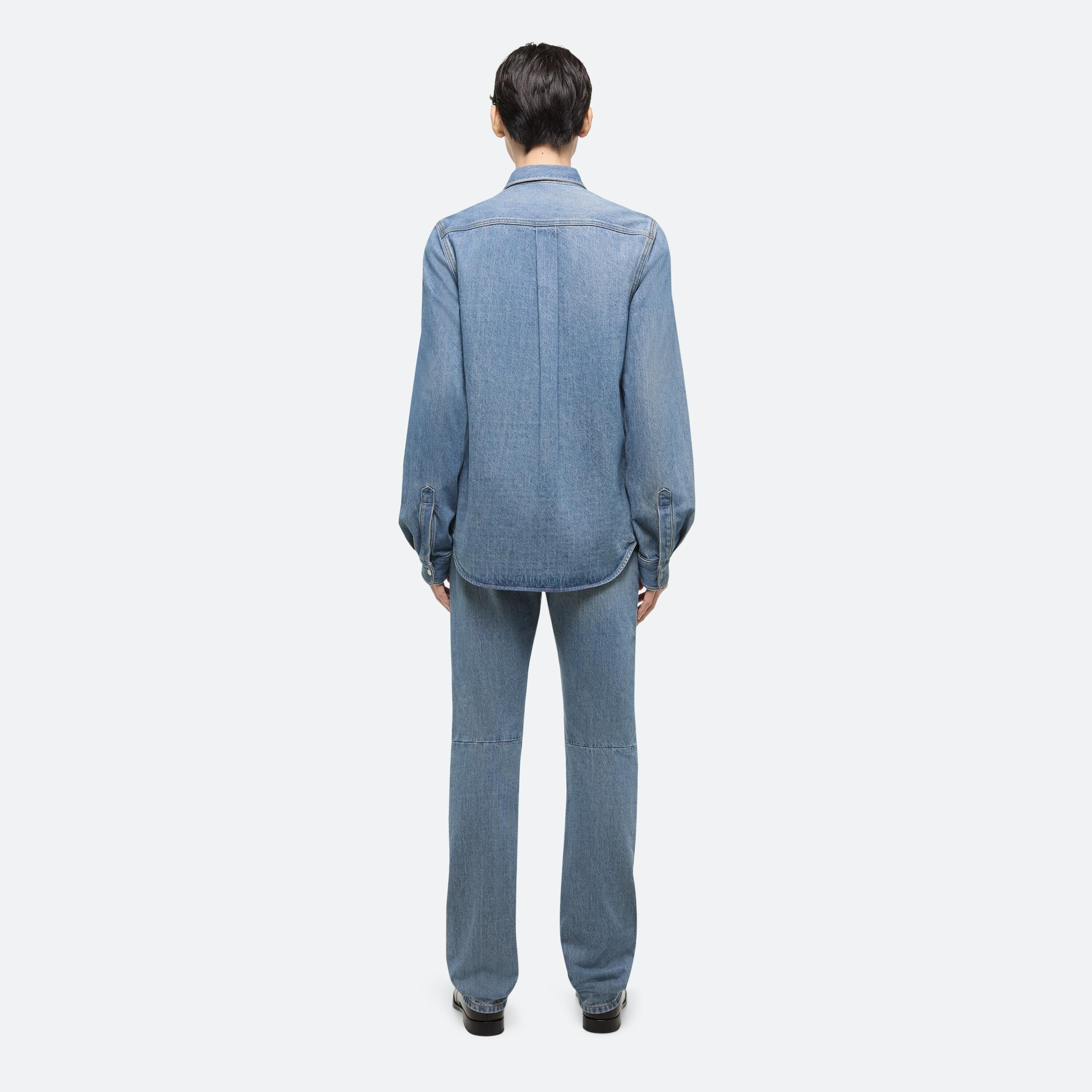 CURVED CLASSIC DENIM SHIRT - 5