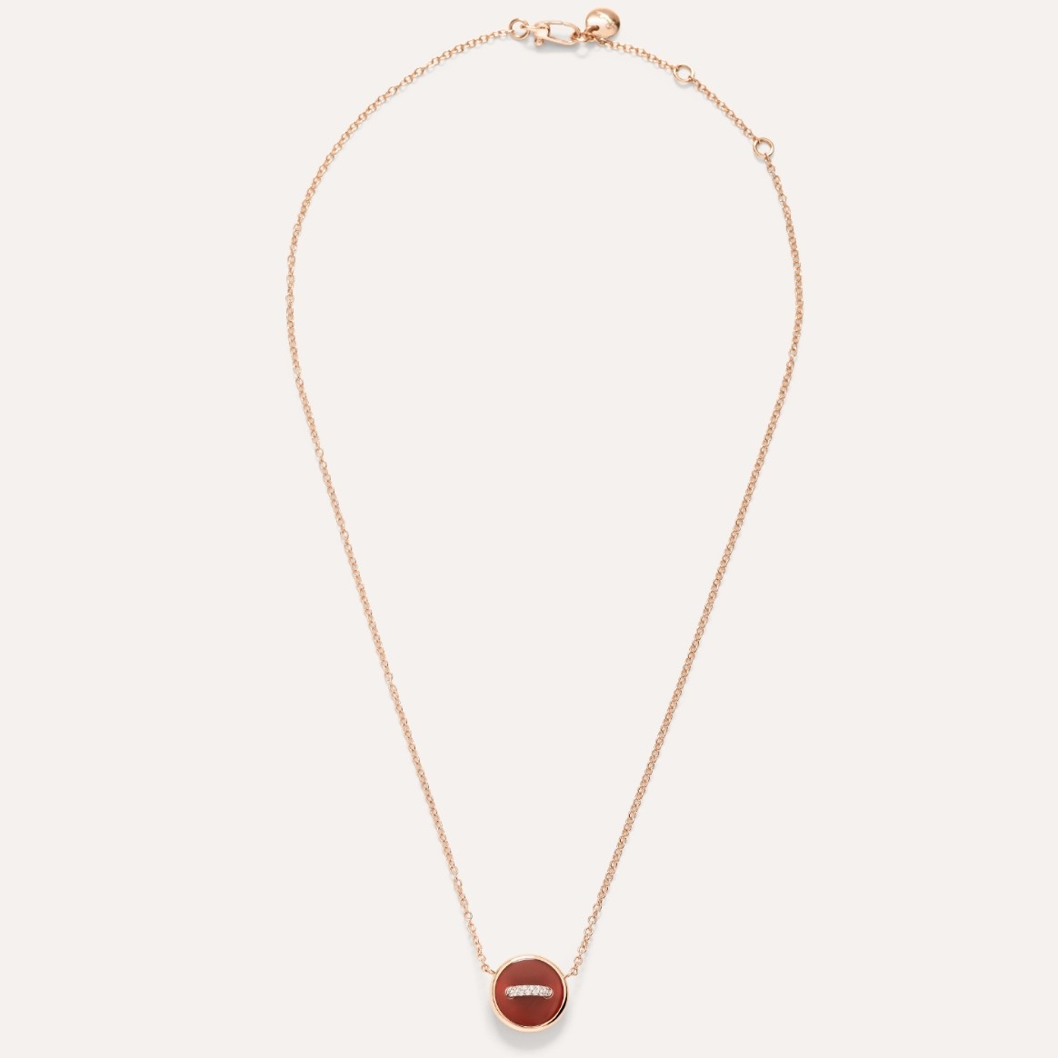 Pom Pom Dot Necklace with pendant - 4