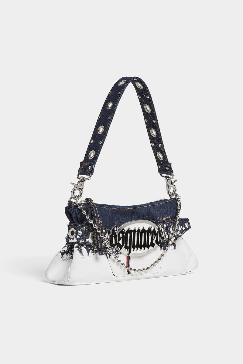 GOTHIC DSQUARED2 DENIM BELT BAG - 3