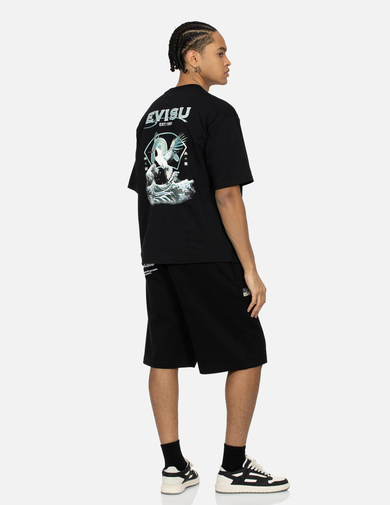 SEAGULL AND LOGO PRINT RELAX FIT T-SHIRT 3