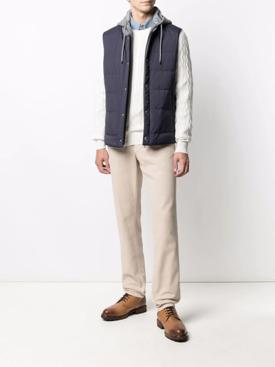 Brunello Cucinelli cable-knit cashmere jumper outlook