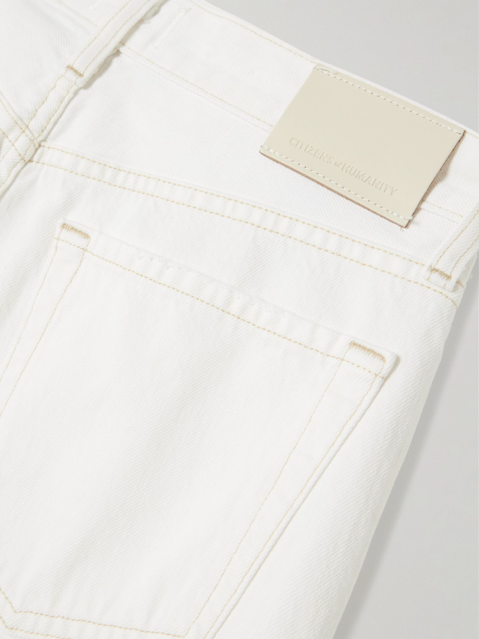 Miro Relaxed high-rise barrel-leg jeans White - 6