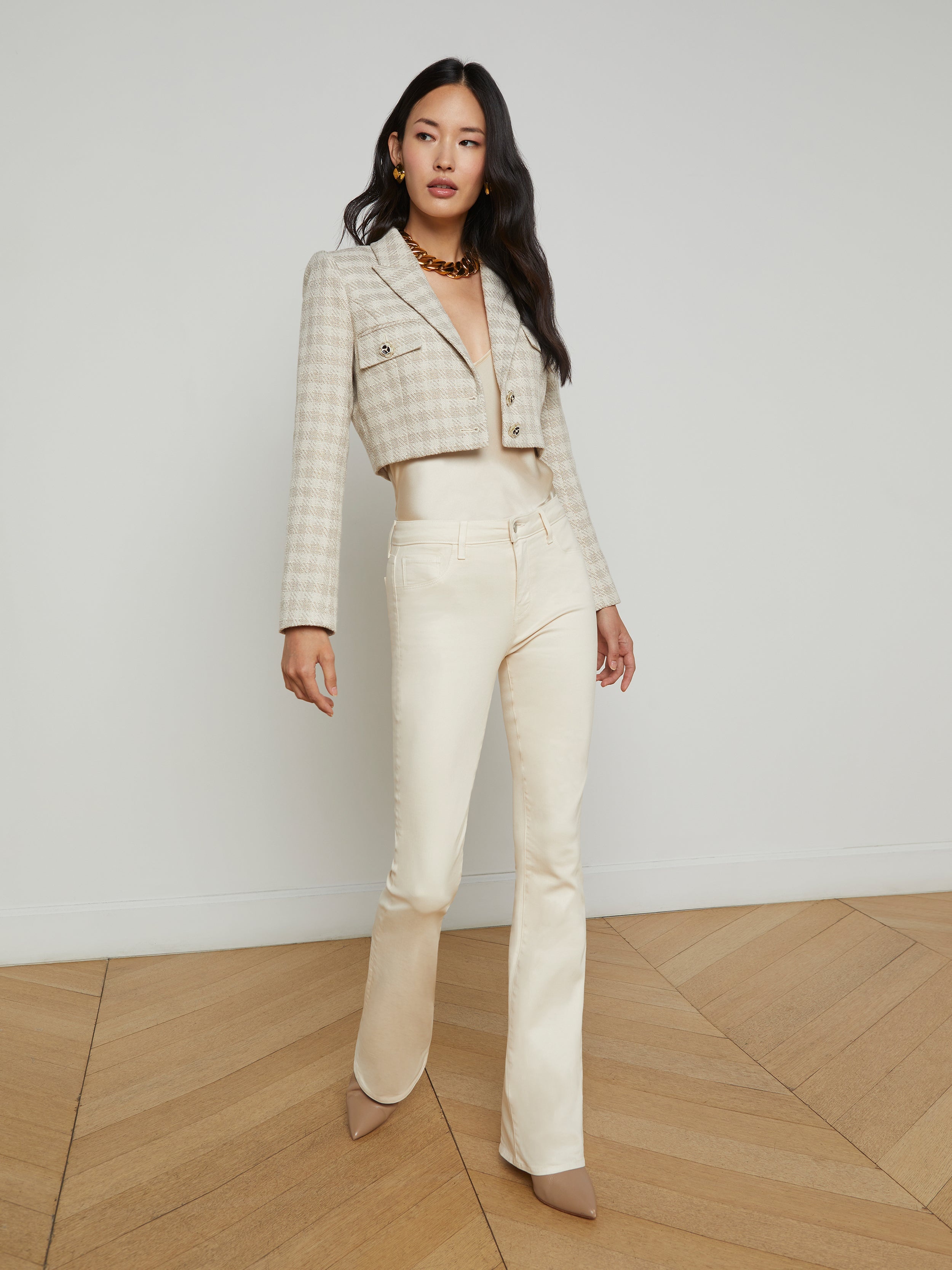 Maura Cropped Tweed Jacket - 4