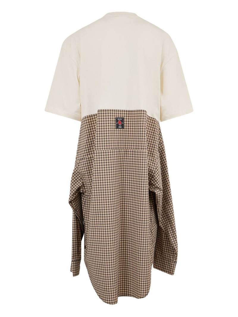 MSGM check pattern midi dress outlook