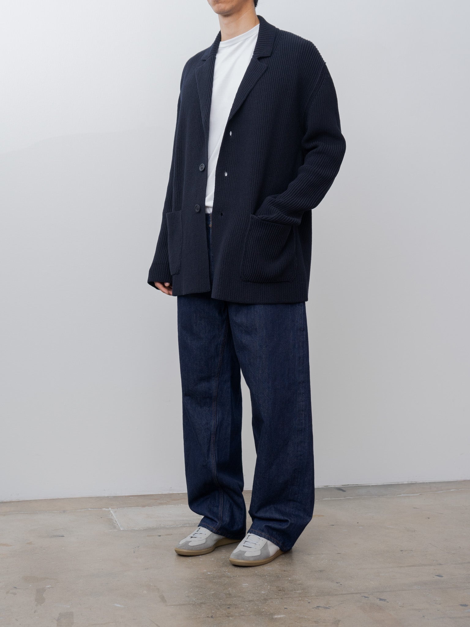 Pannocchia Jacket CREPE COT - Navy - 4