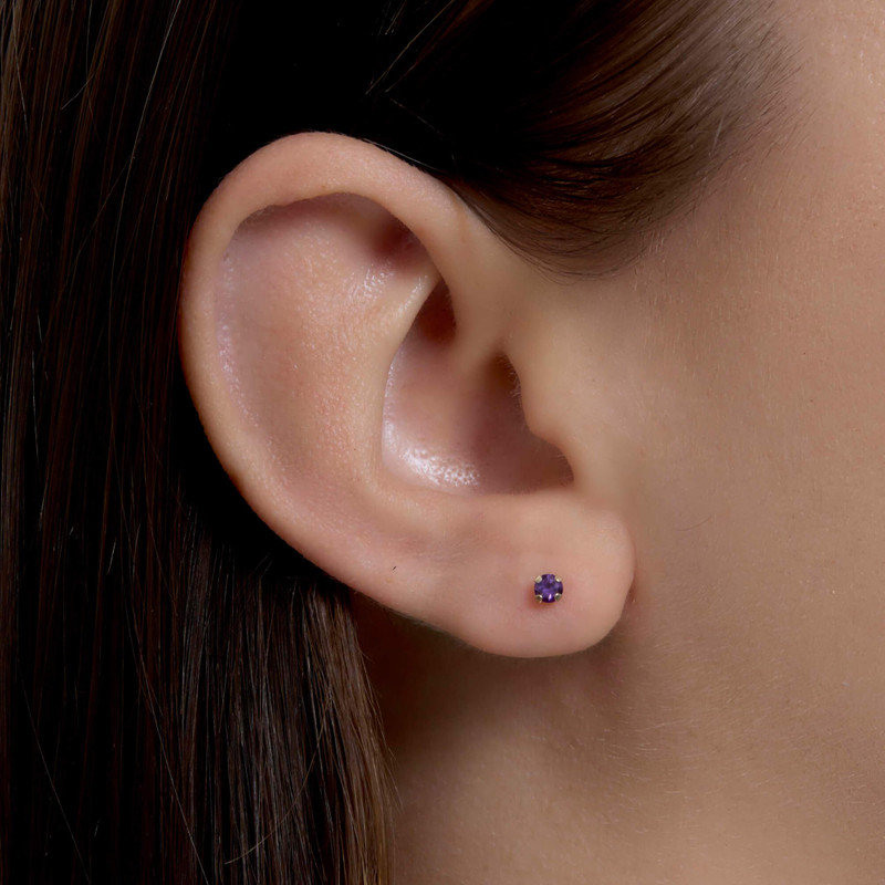 Tiny Birthstone Earrings 6