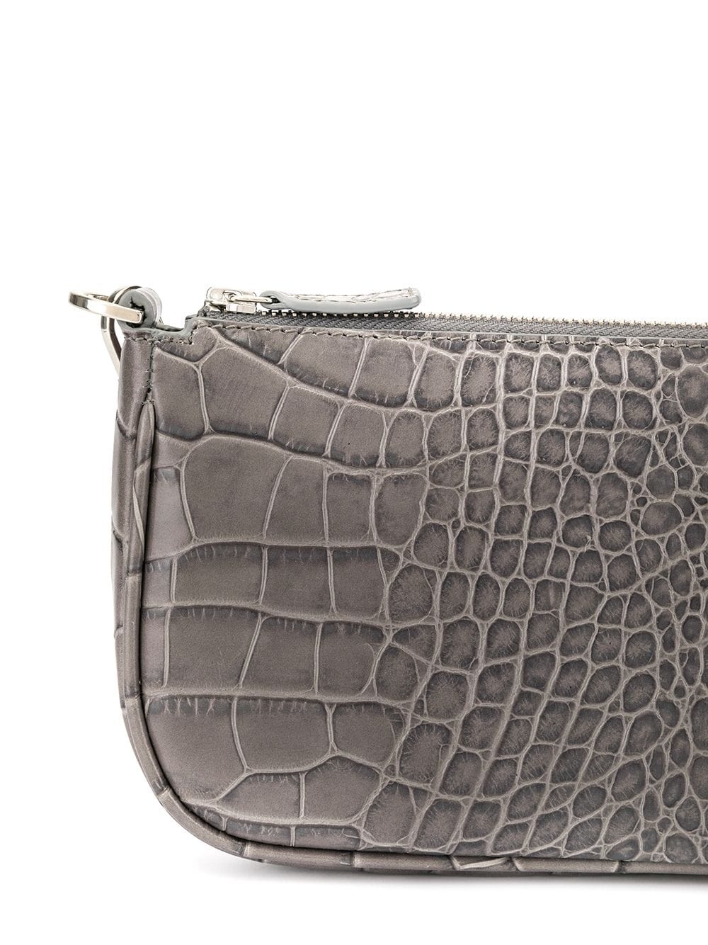 crocodile embossed shoulder bag - 4