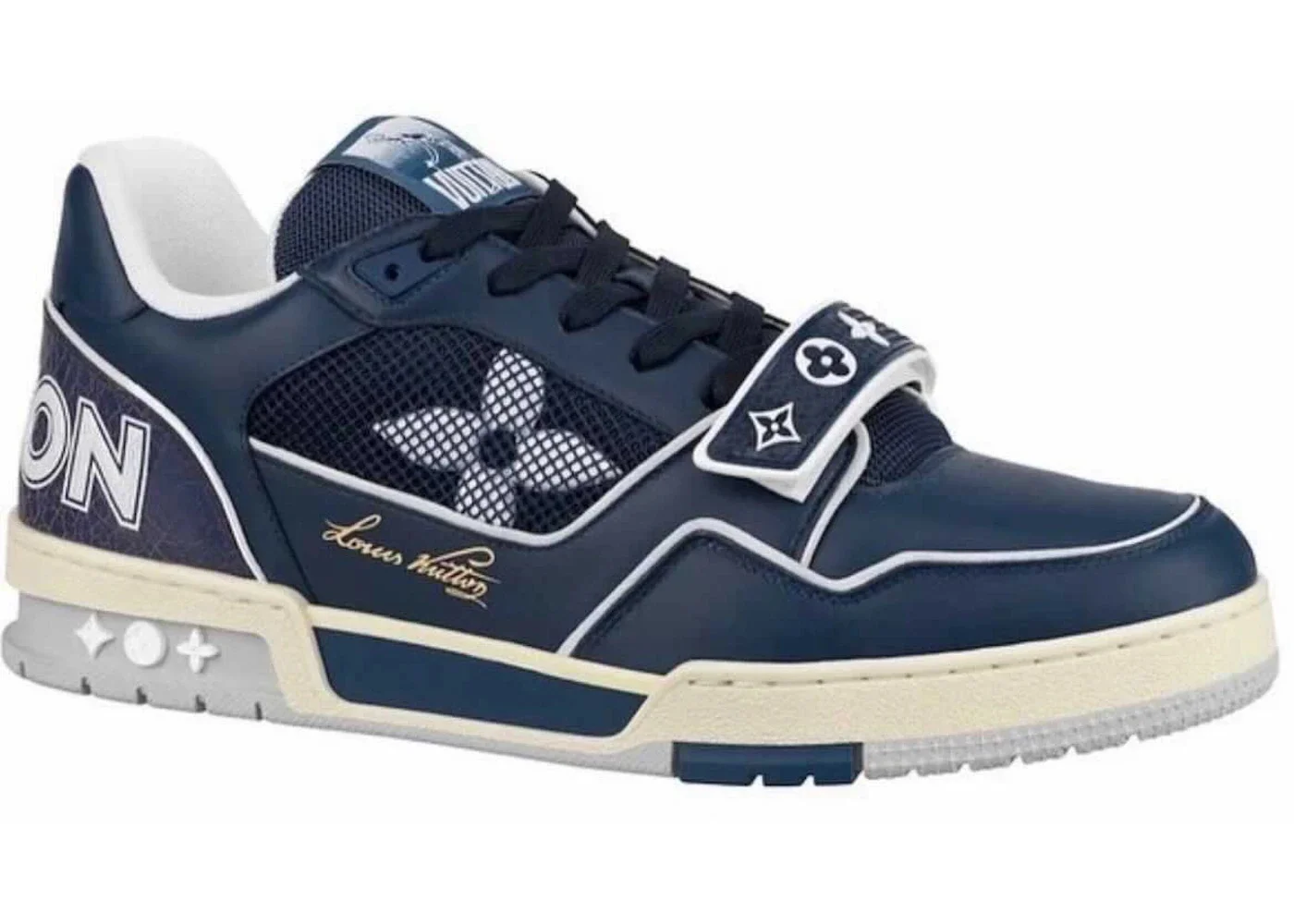 Louis Vuitton Trainer Navy Mesh - 1