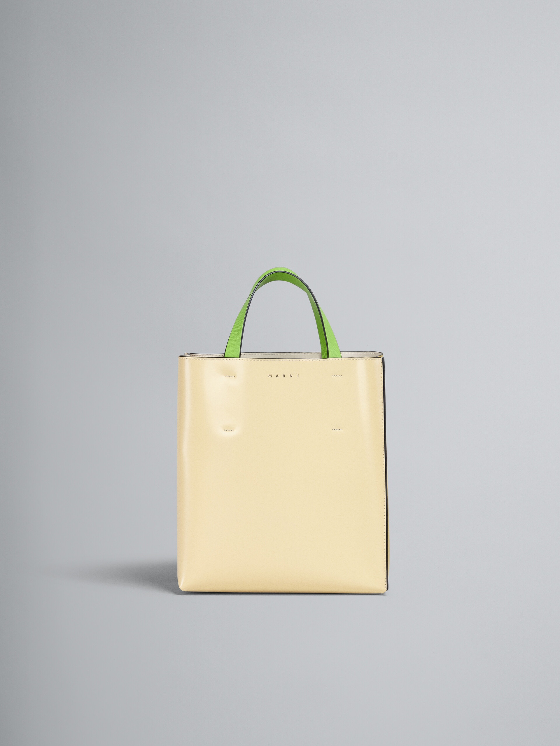 MUSEO SMALL BAG IN YELLOW SAFFIANO LEATHER - 1