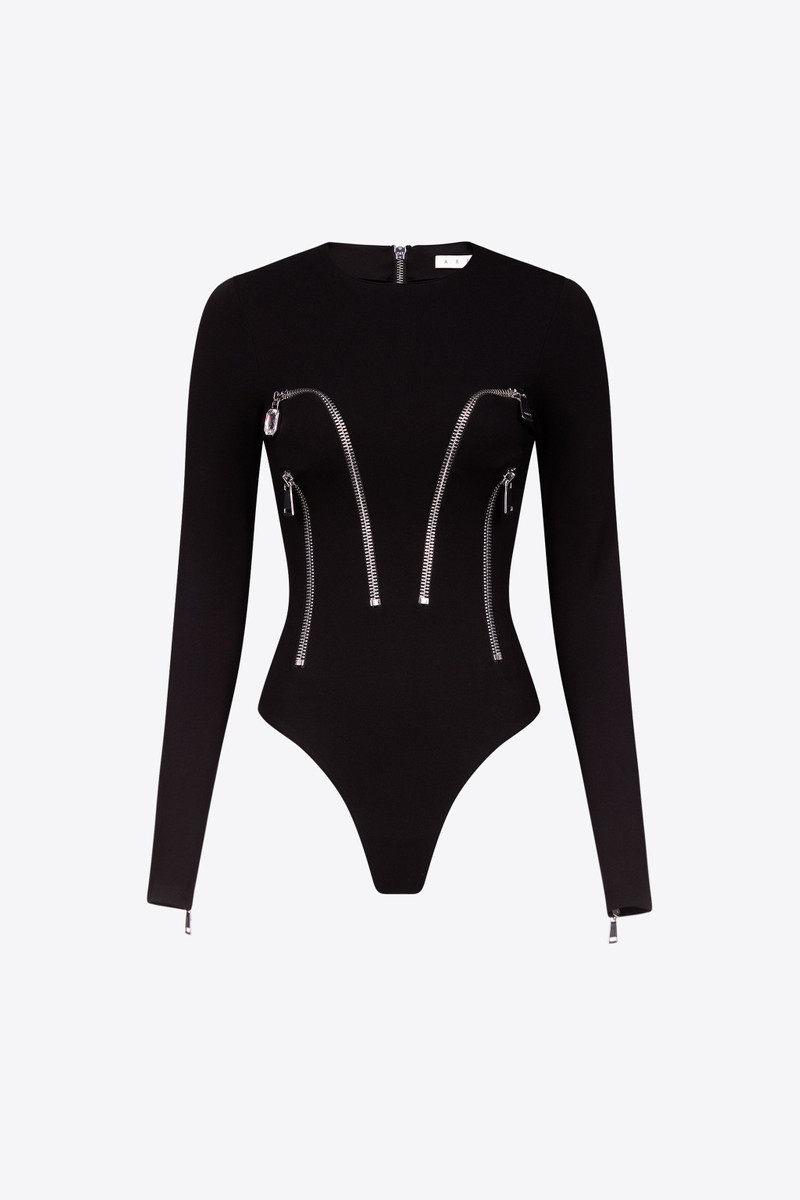 LONG 소매 지퍼 BODYSUIT - 1