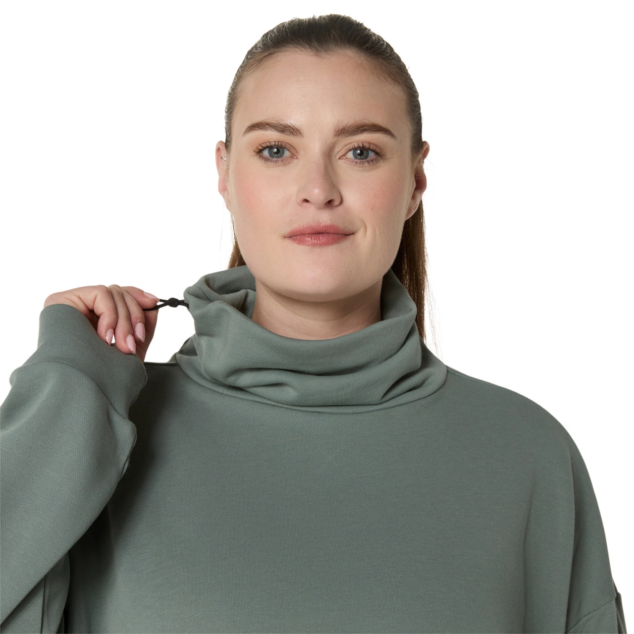 NAGINO FRENCH TERRY HIGH NECK TOP - 4
