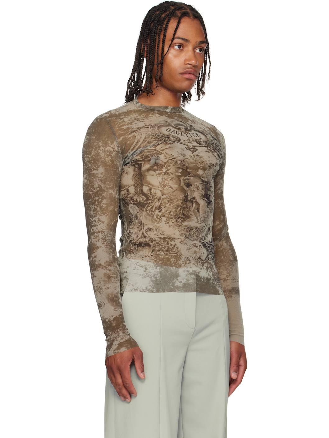 Beige 'The Médaillon' Top - 2