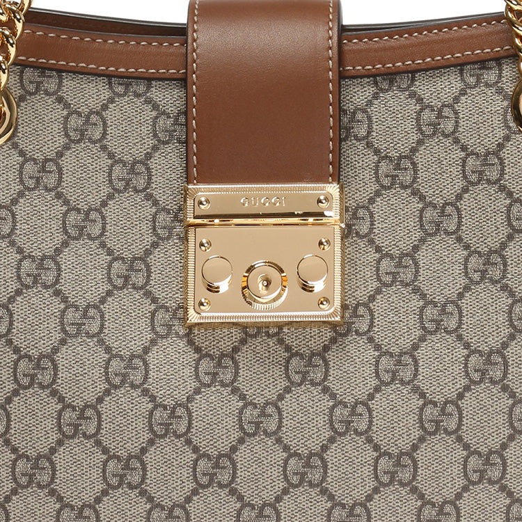 (WMNS) Gucci Padlock Medium GG Shoulder Bag 'Beige Brown' 479197-KHNKG-8534 - 5