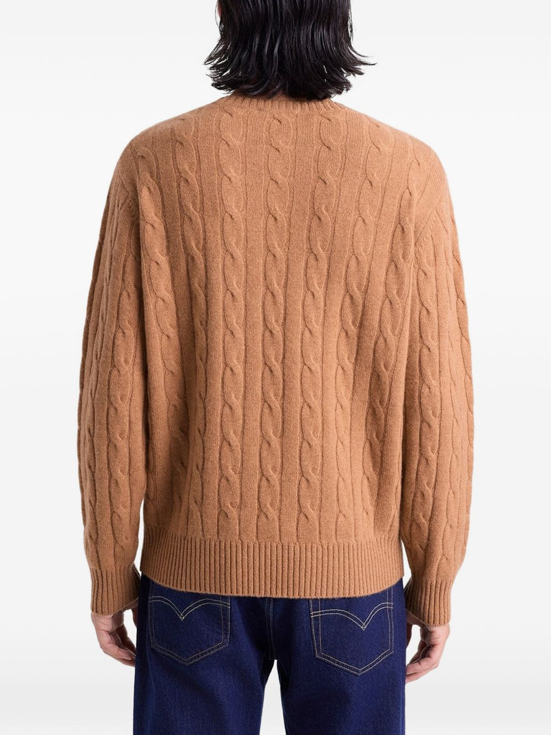 cable-knit logo sweater 4