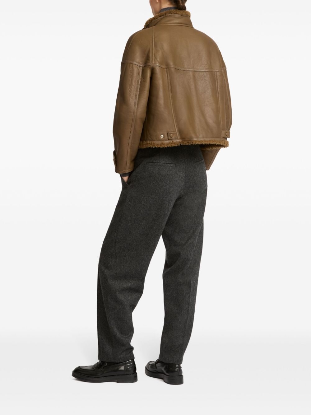 shearling-lining jacket - 3