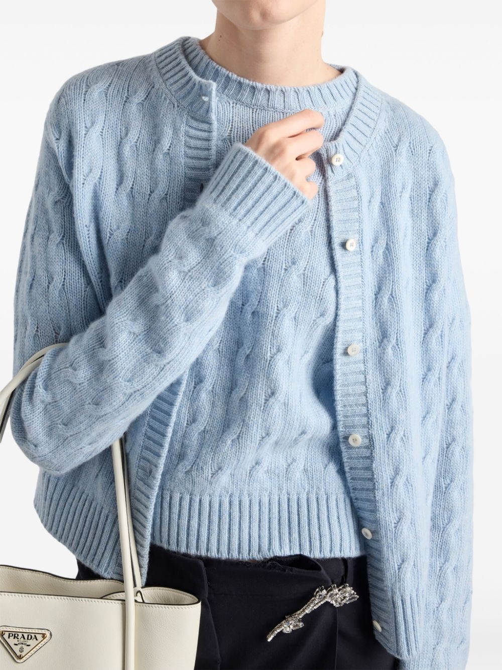 Cable-knit cashmere sweater - 4