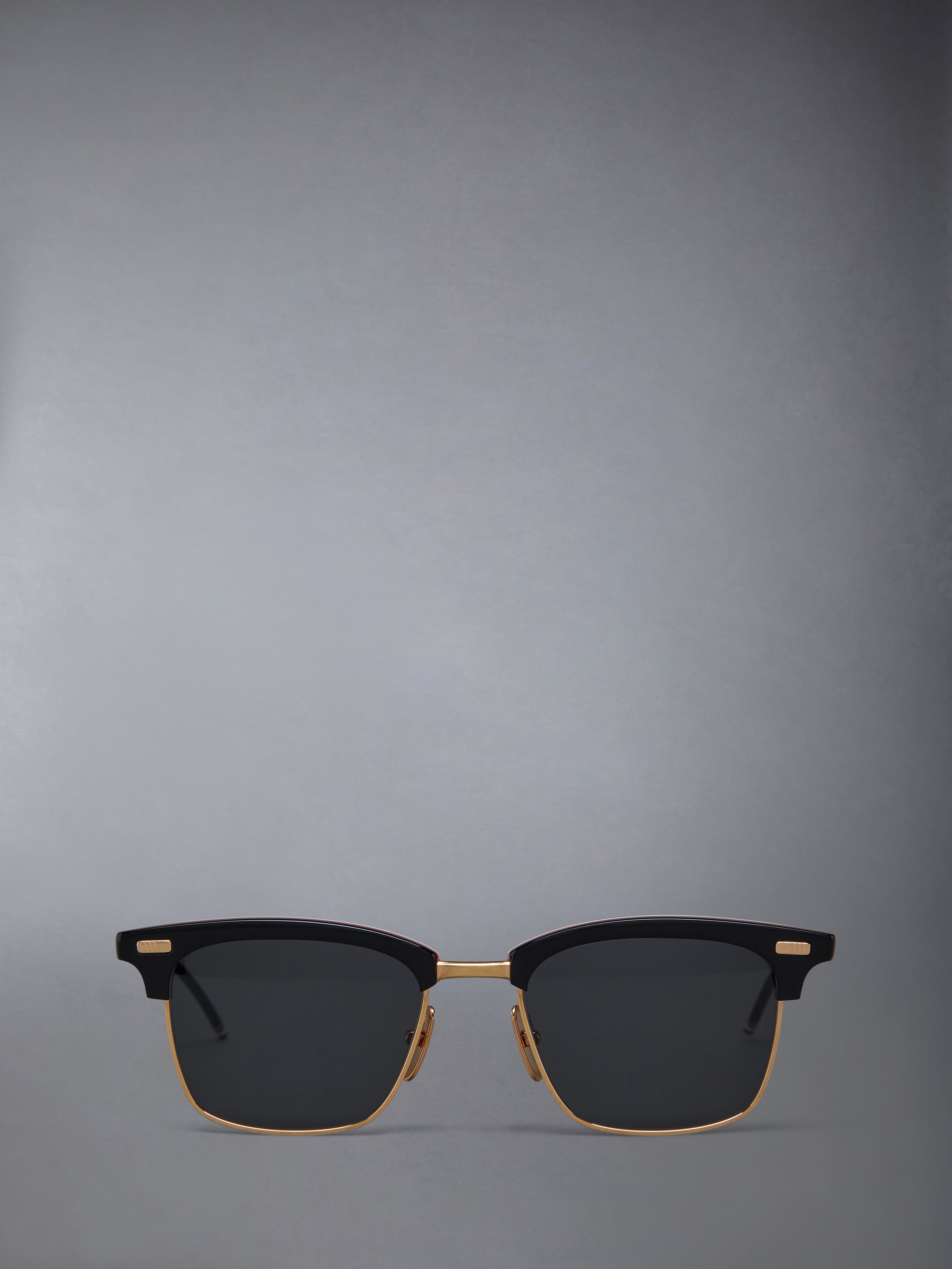 ACETATE AND TITANIUM RECTANGULAR SUNGLASSES - 1