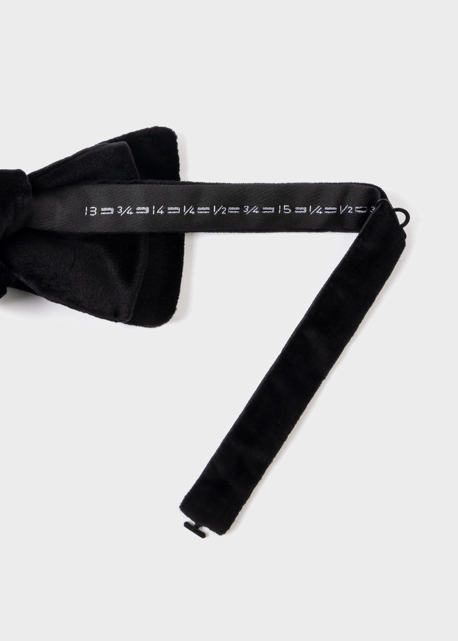 Men's Black Velvet Bow Tie - 2