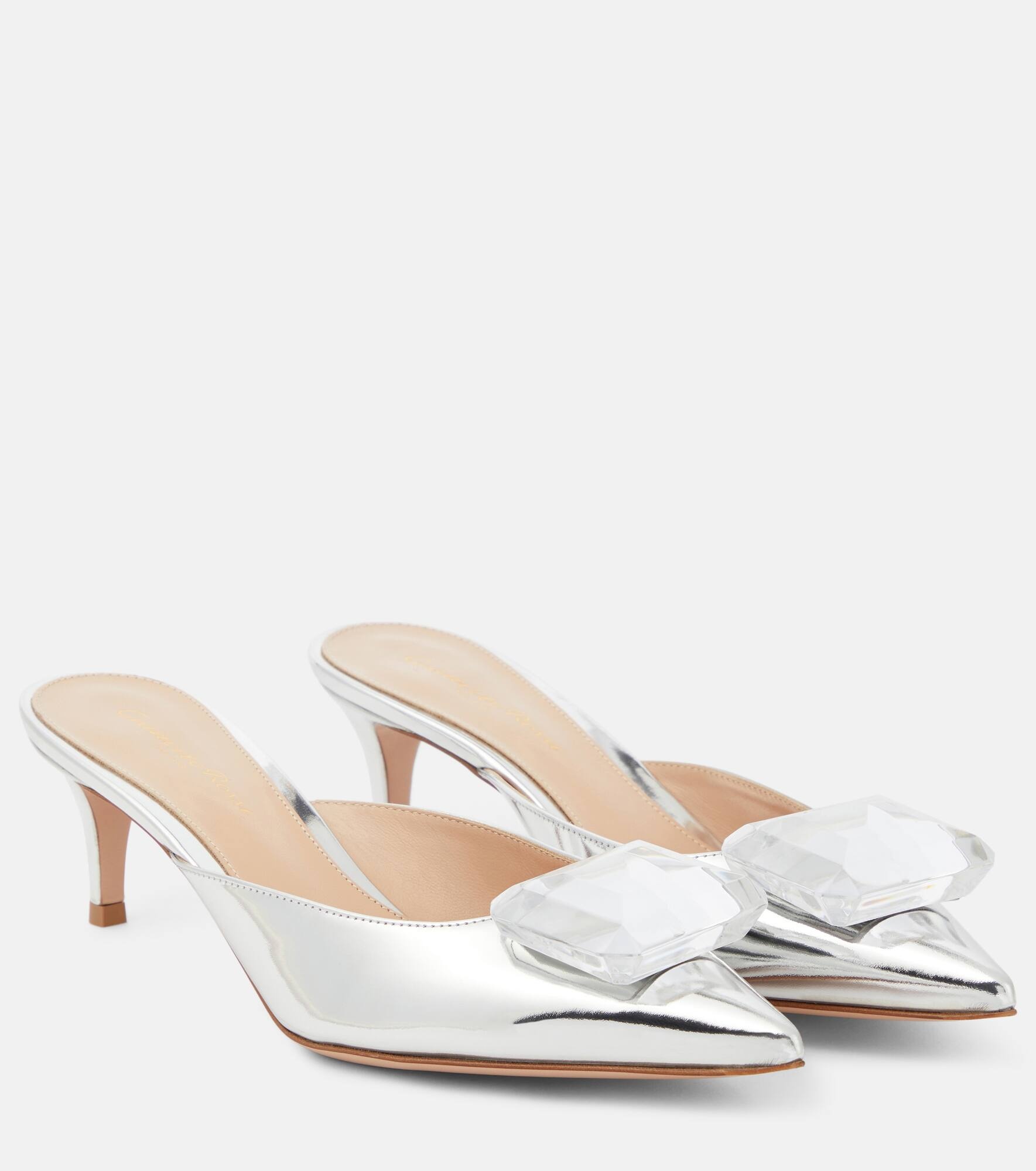 Jaipur 55 metallic leather mule - 1