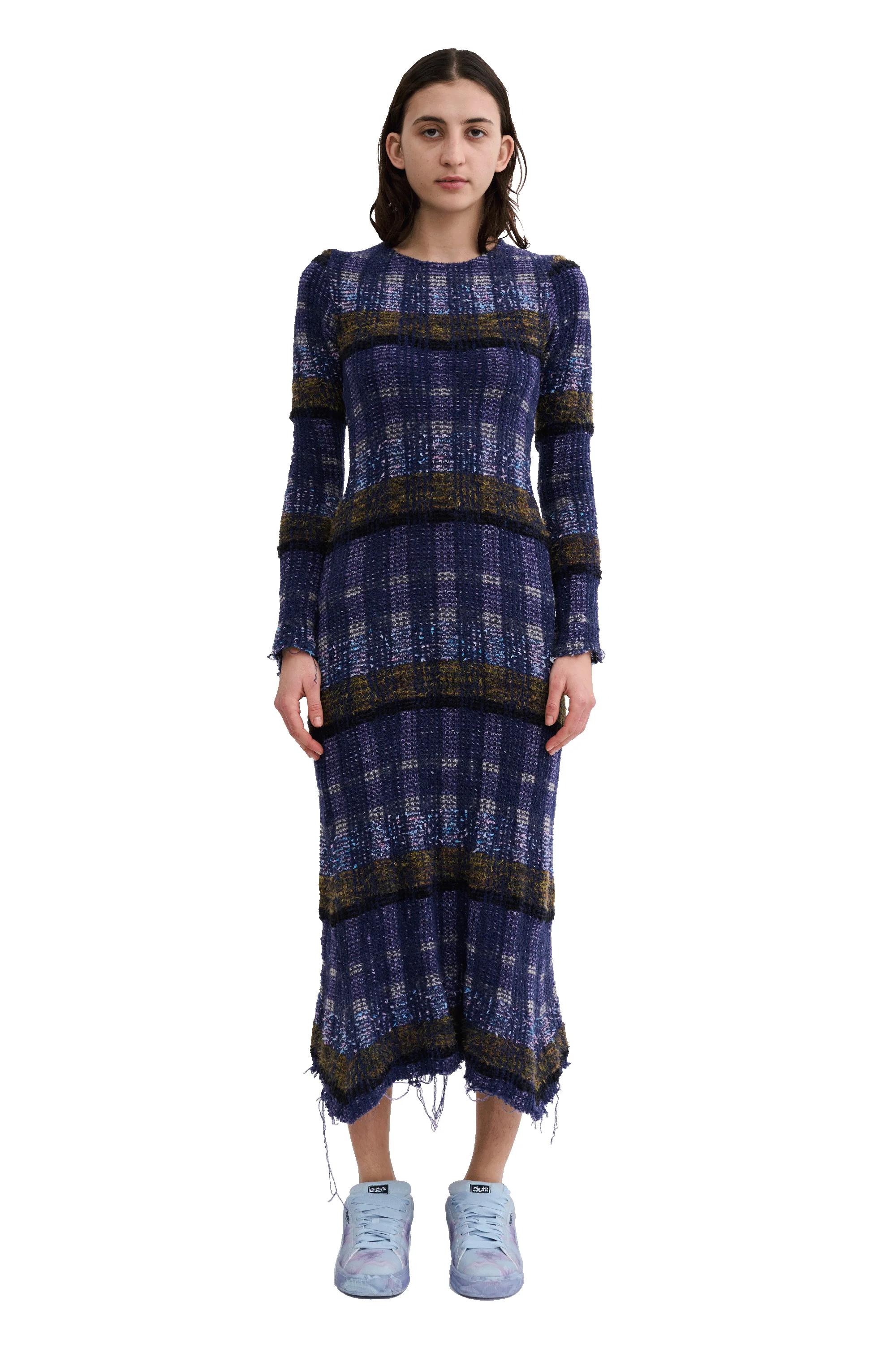 VITELLI PURPLE PLAID YURI DRESS - 1