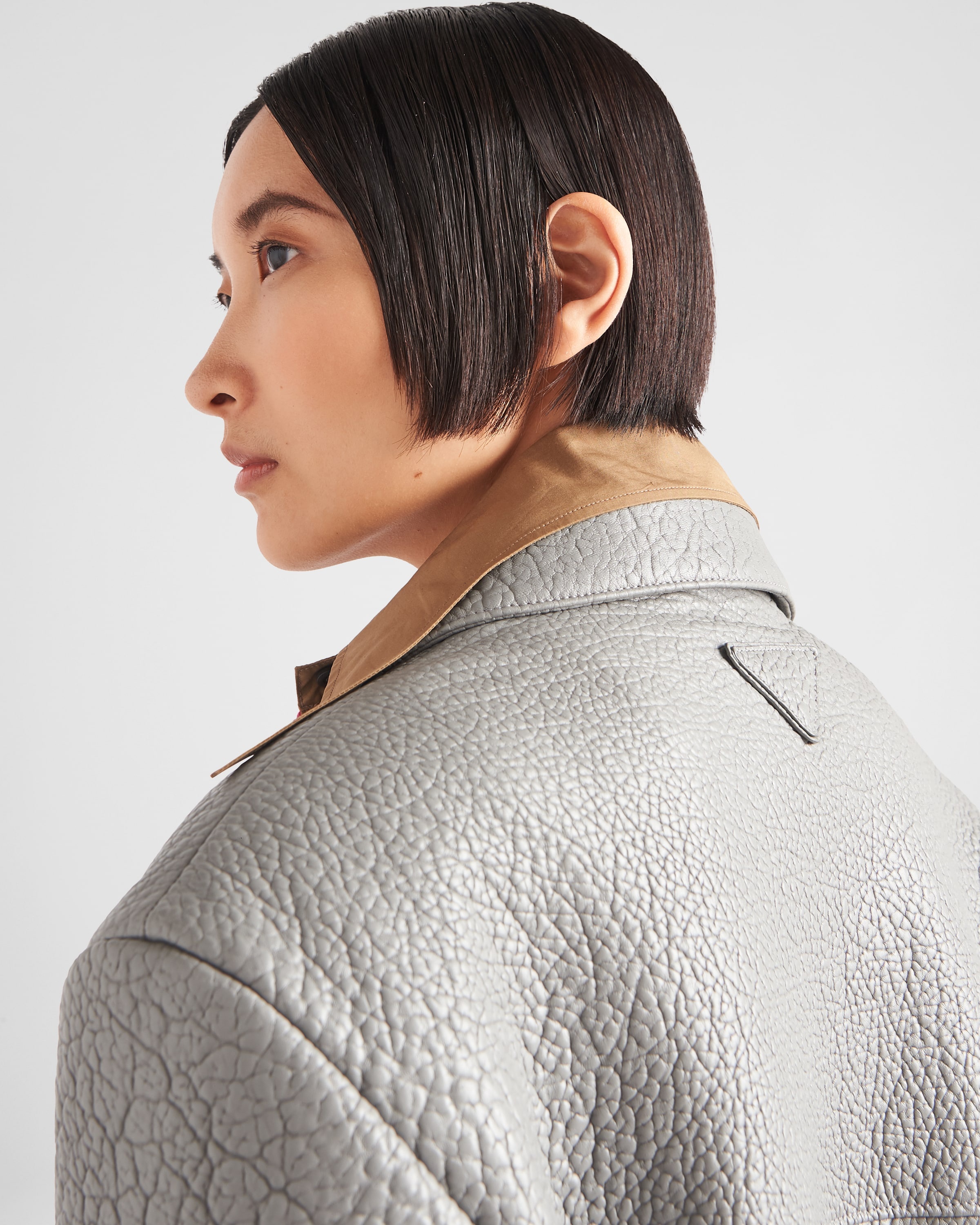 Single-breasted nappa leather jacket - 4