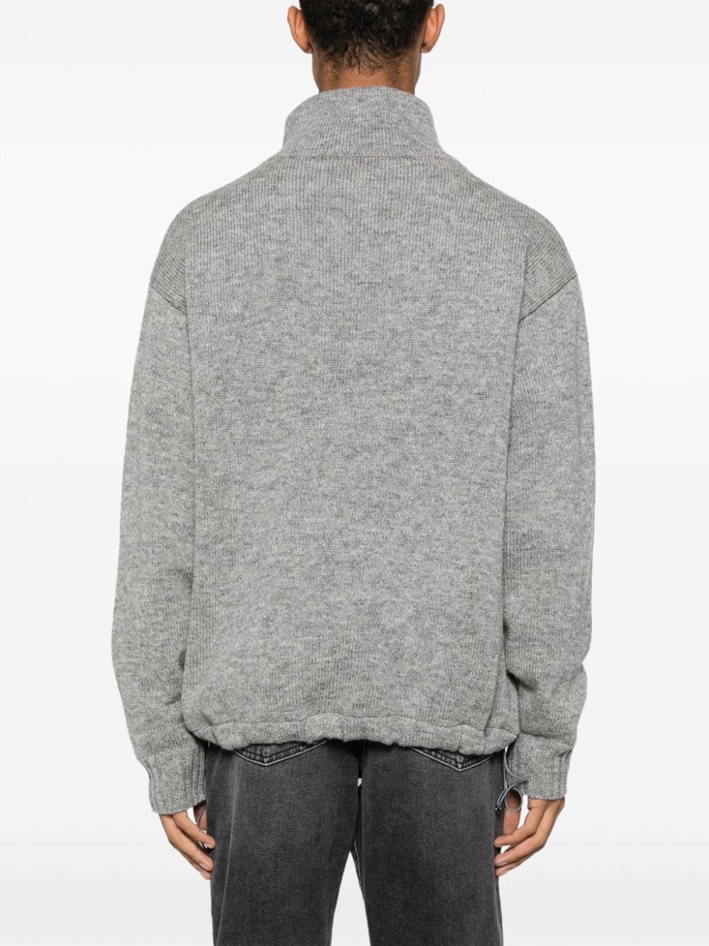 panelled wool jumper - 4