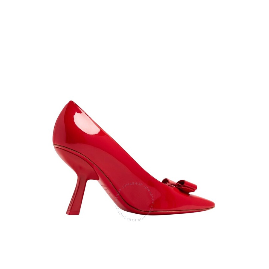 Ferragamo Patent Leather Vara Bow Pumps - 3